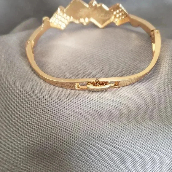 Goldtone Crystal Bracelet - Picture 5 of 5